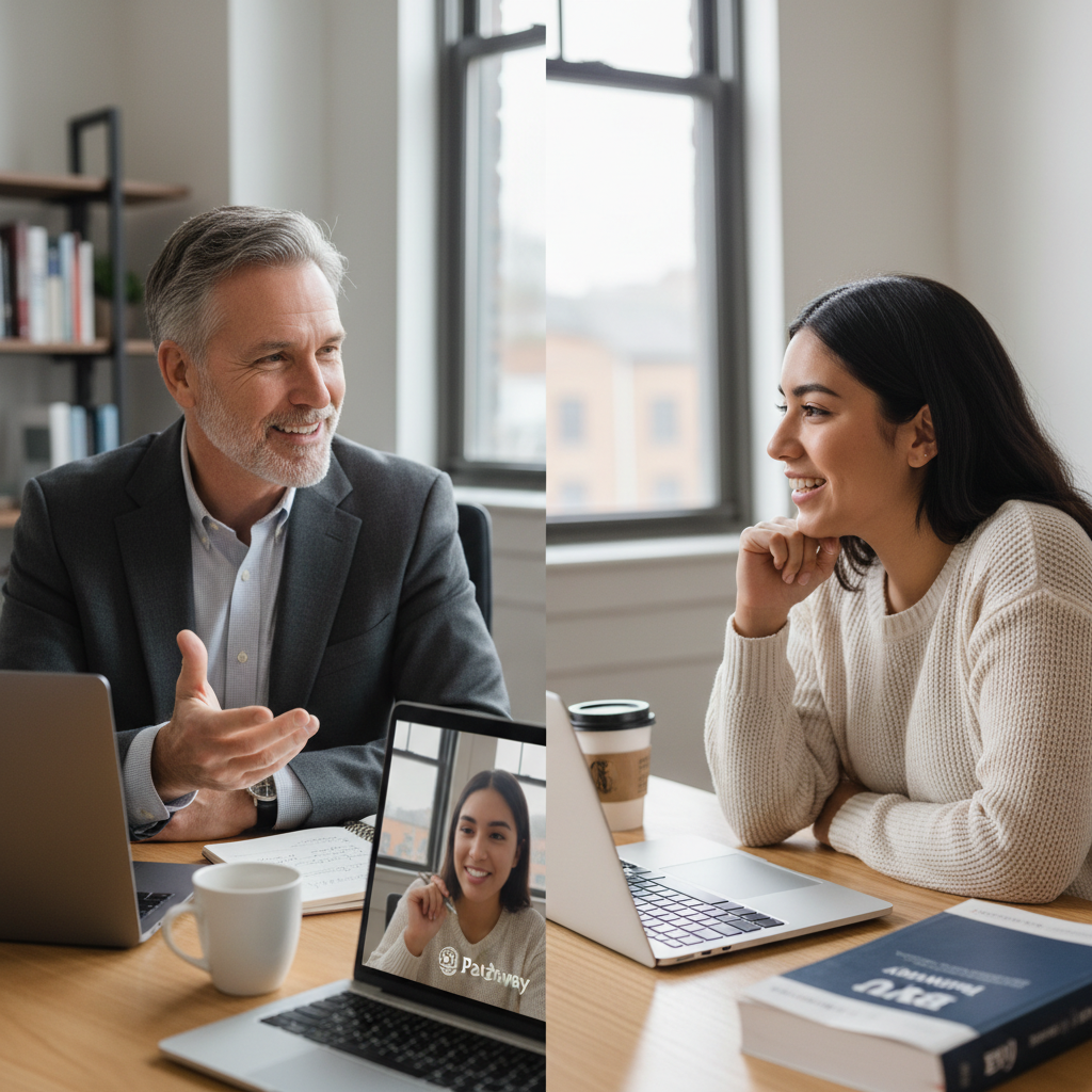 BYU-Pathway mentor supporting a student